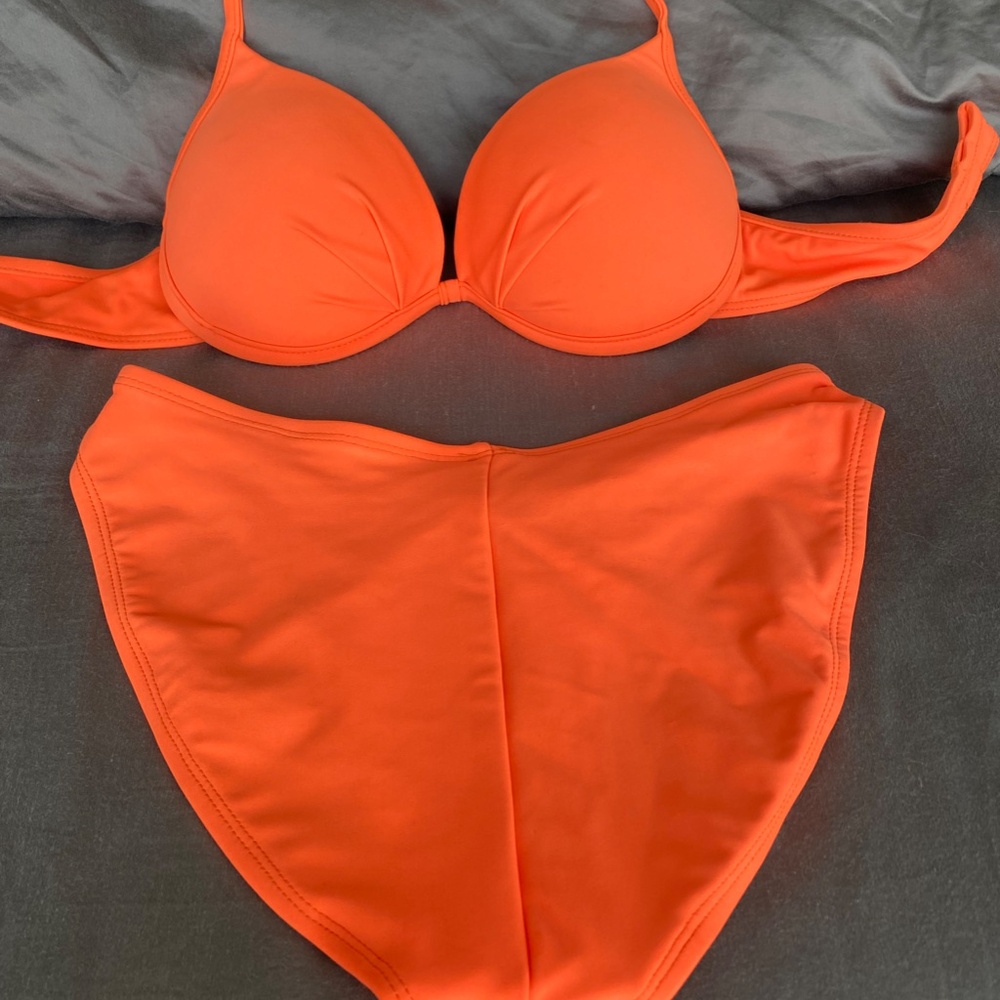 Orange Jayme Shaw Swim Pageant Competition Bikini